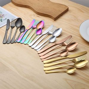 Hot Sale Royal Style 24 Pcs Hotel Promotion Gold Stainless Steel Cutlery Set - Product Image 3