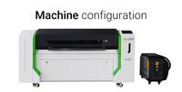 Máquina Láser JQLASER 6 en 1, Máquina de Corte Láser de Fibra y CO2, Modelo 1390, 1200w Máx., Raycus 150w, Yongli Laser