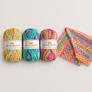 Single Roll <strong>Variegated</strong> Milk Cotton <strong>Yarn</strong> for Knitting &amp; Croche <strong>Yarn</strong> Hand Knitting Crochet <strong>Yarn</strong> Wholesale Customization Supported - Product Image 1