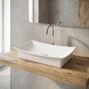 Évier de table en céramique de qualité exportée de petite taille à surface solide pour salles de bain d'Inde - Product Image 3