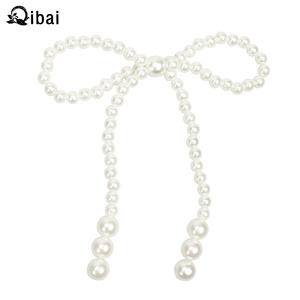 Qibai estilo Simple blanco perla arco amor pastel decoración postre Mesa Plug-In elegante perla arco <span class=keywords><strong>para</strong></span> <span class=keywords><strong>boda</strong></span> o celebración - Product Image 6
