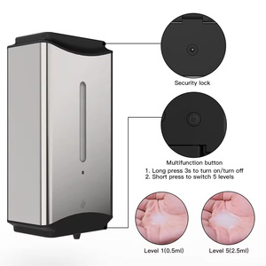 Dispensador Automático de Jabón en Espuma sin Contacto de Acero Inoxidable HLK, Dispensador Inteligente de Alcohol Desinfectante para Baño y Hotel - Product Image 5