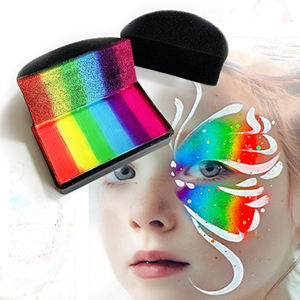 Gota de agua de alta densidad semicírculo Huaban pintura facial esponja fácil de limpiar imprimación de <span class=keywords><strong>dibujo</strong></span> rápido para pintura corporal DIY - Product Image 1