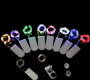 Waterproof Colorful Festival Copper Wire decorative string light christmas led decorative light The button battery Lamp string