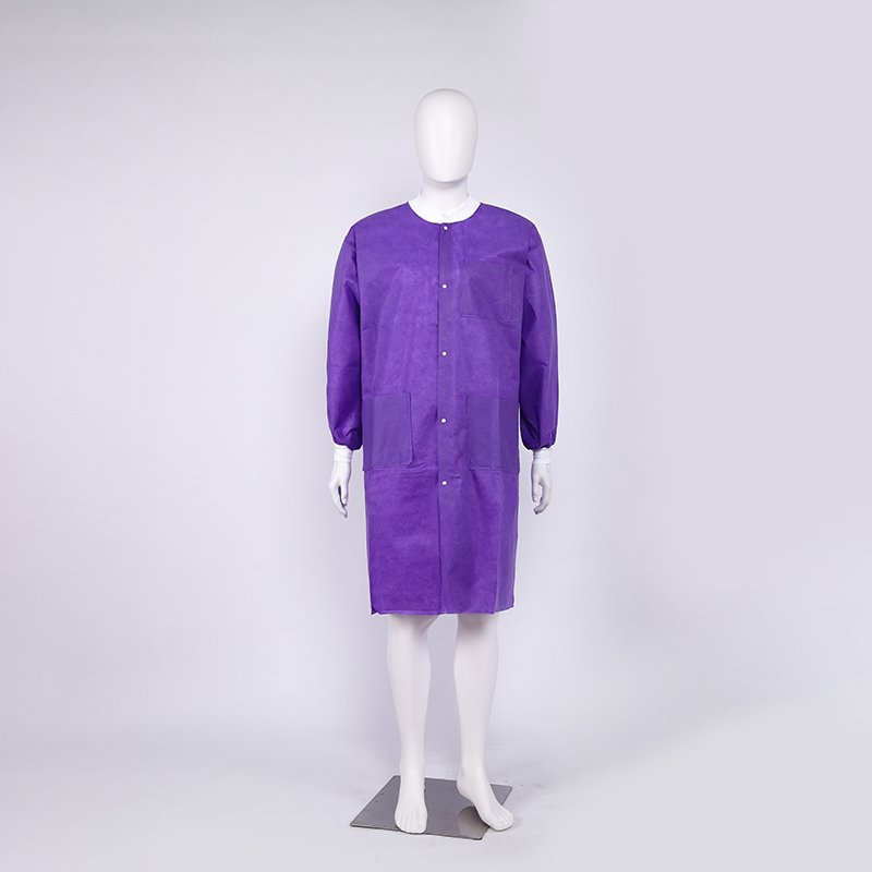 Dental Lab Coats with Cuffs Disposable Waterproof Protection