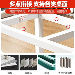 Soporte de Hierro Forjado para Patas de Mesa, para Comedor, Sala de Reuniones, Oficina, Bar, Mesa de Centro, Accesorio para Cubierta Superior - Product Image 2