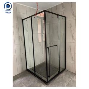 <span class=keywords><strong>Pare</strong></span>-douche noir et <span class=keywords><strong>blanc</strong></span>, boîtier de douche facile à nettoyer, sécurité de la salle humide, écran de bain <span class=keywords><strong>blanc</strong></span> - Product Image 5