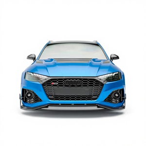 ชุดแต่งคาร์บอนไฟเบอร์แห้งสำหรับ Audi RS4 รุ่น RS4 RZ สไตล์  ประกอบด้วยลิ้นกันชนหน้า ดิฟฟิวเซอร์ สปอยเลอร์ สเกิร์ตข้าง ชุดแต่ง RS4 - Product Image 1