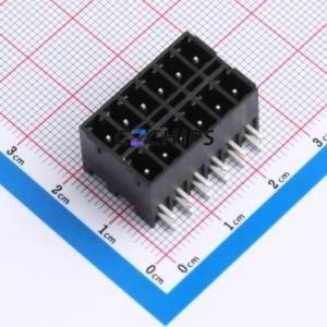 DB2ERHB-3.81-2*6P-BK Plug-in Terminal Block Bent Lead Through Hole,P=3.81mm Board-to-Board / Socket - Closed 2x6P 3.81mm Black - Product Image 1