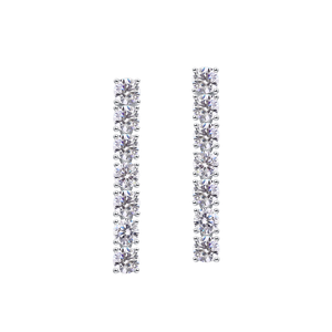 925 Sterling Silver VVS Moissanite Brilliant Cut <b>Drop</b> Earrings Women Fashion Jewelry GRA Certificate Jewelry Earrings for women - Product Image 1