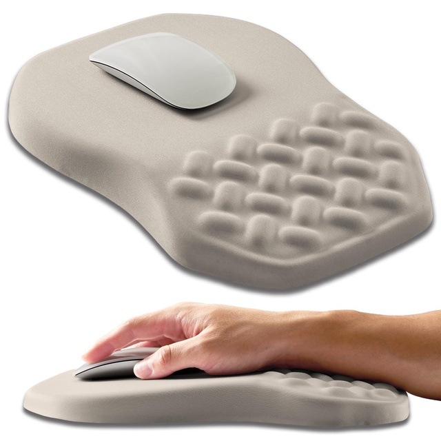 Ergonomic Memory Foam Gaming Mouse Pad Non-Slip PU Base Comfortable Home Office Desk Mat Wrist Rest Keyboard Mat Cartoon PC