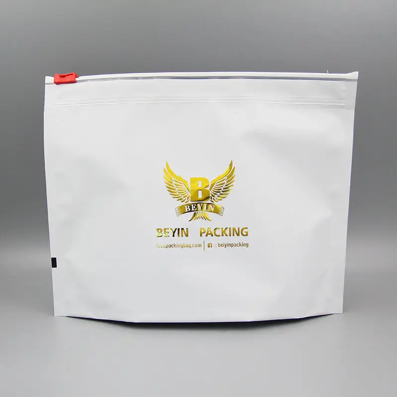 Free Sample Custom Printed Child Resistant Packaging Plastic Zip Lock Pouch Child Proof Pinch Slide Mylar Bags