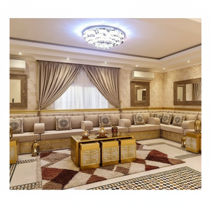 <b>Moroccan</b> <b>Sofa</b> Sedari <b>Moroccan</b> Jalsa <b>Moroccan</b> Salon Luxury U <b>Sofa</b> Set <b>Sofa</b> Wood Set Wooden Living Room Furniture Sets - Product Image 3