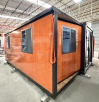 Prix usine Conteneur extensible préfabriqué 40ft 20ft, Mini-hôtel, Bungalow, Maison, Villa avec Salle de bain, Cuisine, Design moderne