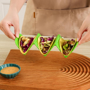 Soporte de exhibición de plástico al por mayor Syh447, soporte para tacos, soporte en forma de V para rollos de pollo, juego de soportes coloridos - Product Image 5