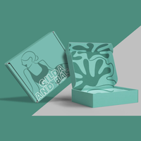 6x4x3 pouces de cartons d'expédition bleus sarcelle, petites boîtes en carton ondulées pour l'emballage d'expédition