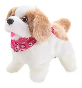 Flip Over capriole Walks si siede Barks Cute dog animated electronic plush toys