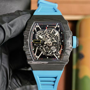 OEM Logo New Street Style Black Carbon Fiber <b>Case</b> Hollow Out Automatic Mechanical <b>Watch</b> 50 Bar Waterproof Luminous Mens Luxury - Product Image 1