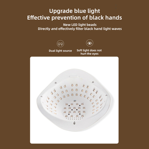 UV LED Nail Lamp 72 Beads Auto Sensor LCD Touch Screen 4 Timer Settings Fast Curing for All Gels Professional (White) - Product Image 4
