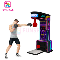 Funspace-máquina de juego de boxeo para deportes de Arcade, máquina de deposición de premios operados por monedas, punzón