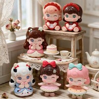 QOQO Nouvelle Série Ip Be Curious Poèmes de Contes de Fées de la Collection de Jupes Mini Figurines Boîte Mystère Petites Figurines Mini Jouets pour Décoration Meilleur Cadeau