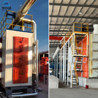 Usine de pyrolyse automatique de pneus usagés, de plastique et de boues pour transformer les déchets en huile combustible