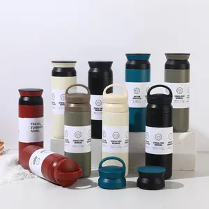 Nieuwigheid Japanse Stijl Koffie Cup Custom Logo Sport Cup Rvs Tumbler Vacuüm Fles Thermos Geïsoleerde Reis Koffiemok