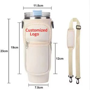 Housse de bouteille d'eau isolée en nylon de plongée X920-1 étanche, la plus vendue, en stock, 40 oz, pour gobelet Ice King - Product Image 2