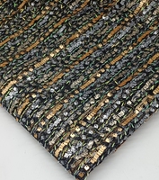 Nouveau design respirant en jacquard avec broderie de paillettes, tissu brodé en maille à paillettes droites unies de 5 mm
