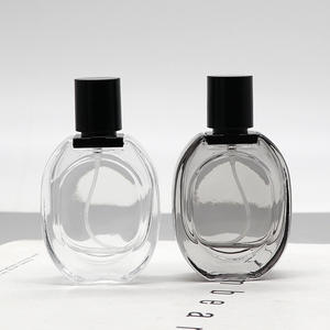 Botellas de Perfume Recargables Unisex de 30 ml al por Mayor, Botellas de Spray Vacías Cosméticas Ovaladas de Vidrio Negro Transparente con Tapa de Rosca al por Mayor - Product Image 2