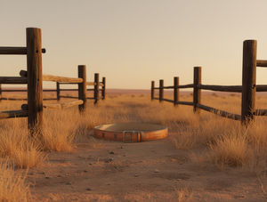 Cintura con Stampa Western Cowboy 4,2cm 120cm Marrone Chiaro con Fibbia a Perno in Tessuto Termotrasferibile - Product Image 2