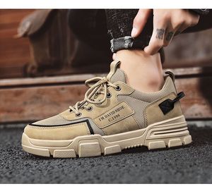 Chaussures de protection décontractées pour garçons YONGGE, respirantes en maille noire, pour l'hiver, le printemps et l'automne - Vêtements de travail tendance - Product Image 2