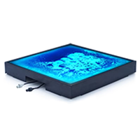 Panneau de sol liquide LED RGB de luxe - Carrelage de piste de danse à changement de couleur pour mariages haut de gamme et décoration de fêtes festives