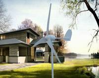 Turbine éolienne mini CE à faible vitesse du vent, haute efficacité, trois pales, 12V 24V 48V, 100w 200w 300v 400w 500w pour éclairage, caméra CCTV