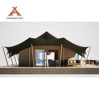 Tente de luxe sauvage quatre saisons Kawagebo Kamp (KK) en toile PVC/PVDF imperméable pour safari, glamping, lodge et villa, idéale pour les complexes hôteliers et les hôtels