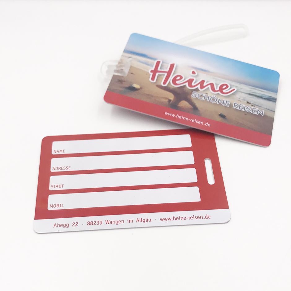 Plastic Writable Customized PVC Luggage Tag