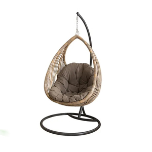Оптовая продажа садовая мебель в форме яйца плетеное патио качели из ротанга Подвесные качели стул для улицы - Product Image 3