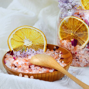 Fabrika doğrudan tedarik ucuz himalaya pembe tuz ticaret gül banyo tuzu aromaterapi - Product Image 4