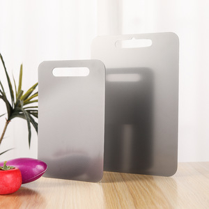 Rice Grain Textured Stainless Steel Cutting Board 304 Antibacterial Rectangle Portable Non Slip Dishwasher Safe - Product Image 2