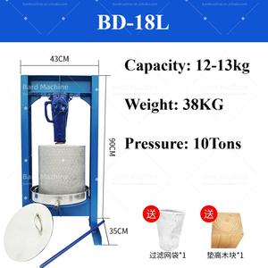 98L Press <span class=keywords><strong>Factory</strong></span> Günstige kleine Home Use Trauben presse Weins aft Maschine Handbuch Hydraulic Jack Honey Press - Product Image 2