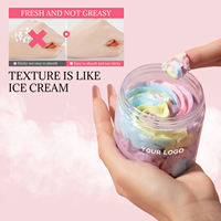 Crème glacée quatre couleurs beurre corporel à base de plantes huile essentielle lotion corporelle hydratante éclaircissante quotidienne tous types de peau