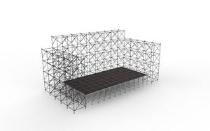Andamios de Acero Portátiles y Convenientes, Sistema Modular de Anillo de Bloqueo de Hierro para Construcción, Antioxidante y Ligeros - Product Image 2