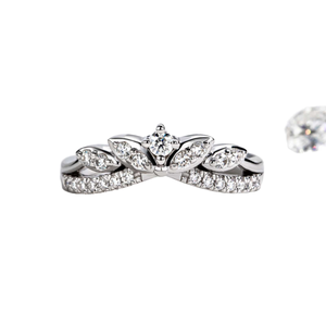 แหวนมอสซาไนต์ทรงมงกุฎประดับเพชรเต็มวง แบรนด์ PYQ รับรองโดย GRA ตัดแบบบริลเลียนท์ เงินแท้ S925 แฟชั่นสำหรับผู้หญิง ขายดี - Product Image 1