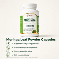 Capsules de poudre de Moringa à haute teneur naturelle, antioxydant, renforce l'immunité du corps, favorise la digestion, complément protéiné pour adultes