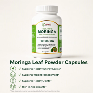 Capsule di Polvere di Moringa Naturale ad Alto Contenuto, Antiossidante, Migliora l'Immunità del Corpo, Favorisce la Digestione, Integratore Proteico per Adulti - Product Image 3