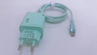 Chargeur mural rapide GaN CE FCC Rohs Mint EU Plug A+C PD45W avec câble tressé C vers C pour iPad/iPhone, ordinateur portable et appareil photo
