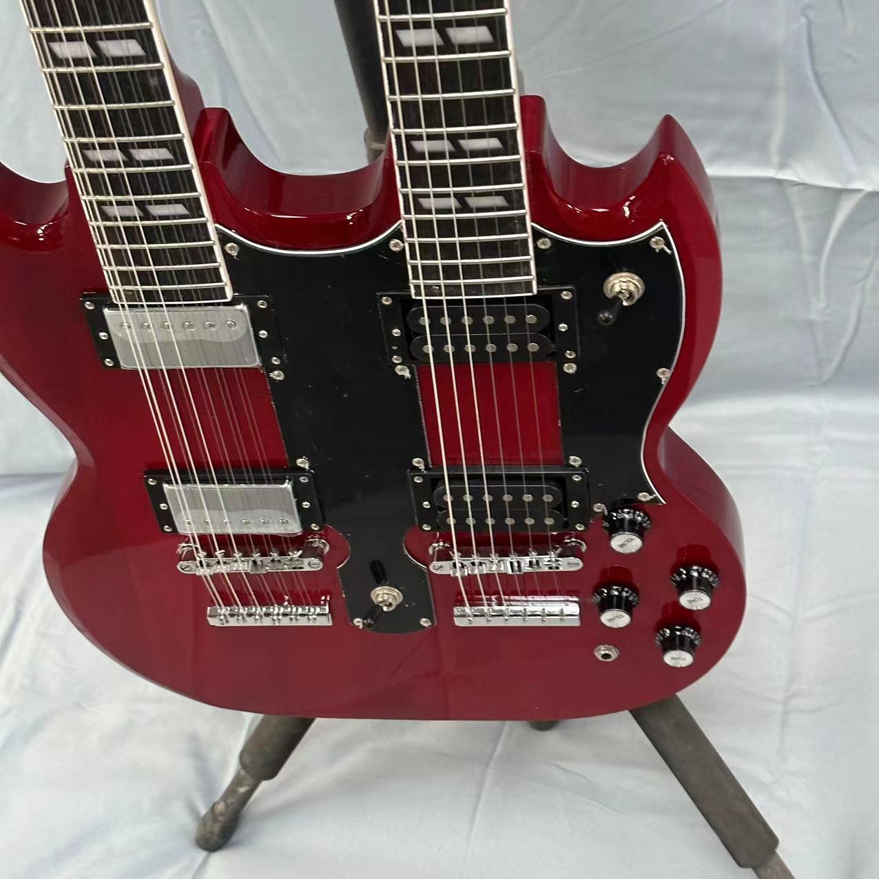 良質 ダブルネック エクスプローラー エレキギター & ダブルネック SG