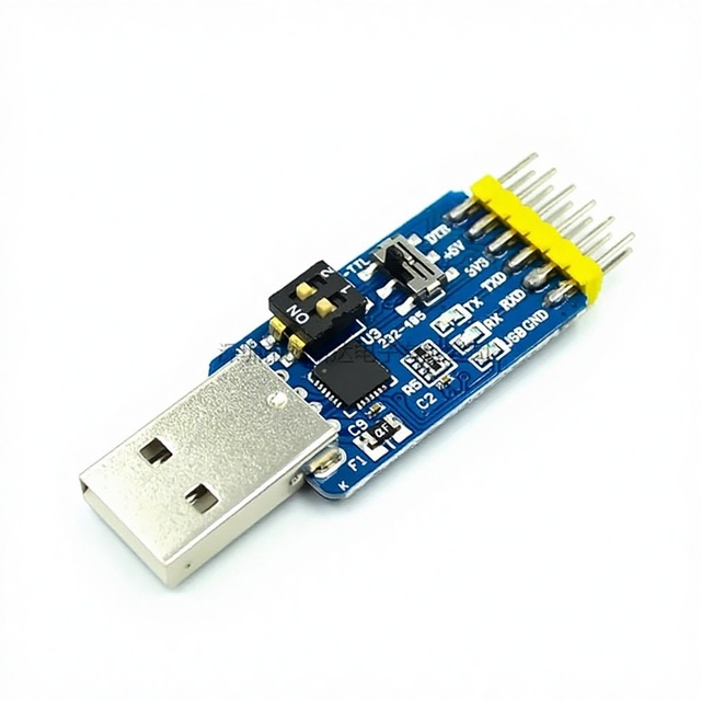 Six-in-One Multifunction Serial Port Module CP2102 USB to TTL 485 232 Mutual Conversion 33V/5V Compatible