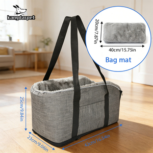 Lit pour animaux de compagnie Kangdarpet, lit pour chat et lit pour chien, portable, petit sac pour console centrale de voiture, lit pour chien détachable à main - Product Image 5