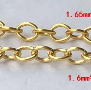 Luxury Jewelry Findings 1/20 14K Gold Filled Link O Chain Permanent Jewelry Multi Sizes Role Chain For DIY Fine Jewelry Making